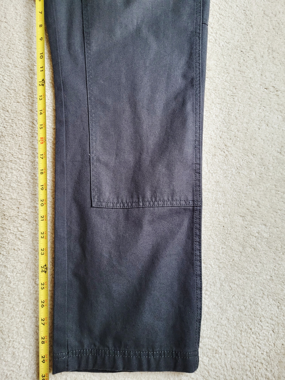 Von Dutch Jeans Men's Size 36 Double Knee Patch Graphic 100% Cotton Black Denim - Picture 10 of 14